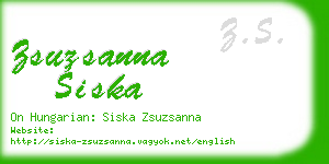 zsuzsanna siska business card